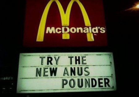 McDonalds Anus Pounder Burger