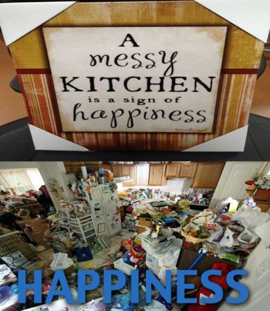 Messy Kitchen Happiness 